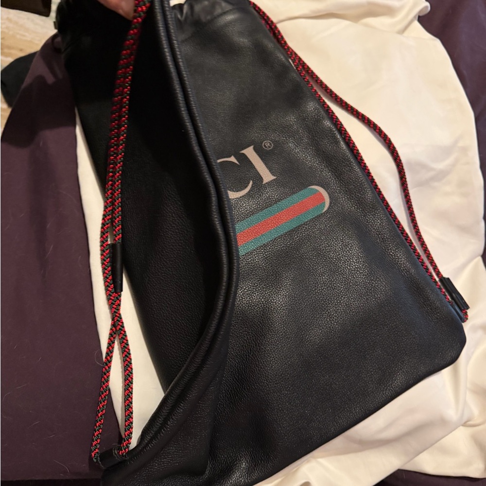Gucci Black Drawstring bag - Picture 11 of 12